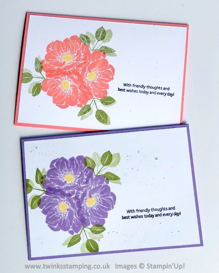 Quick cards using the Floral Essence stamp set