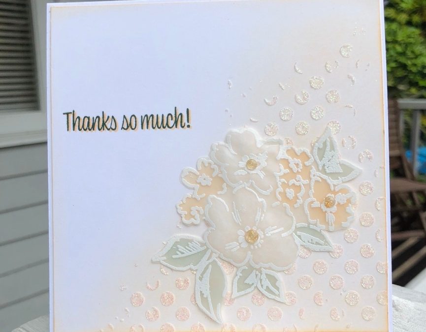 HOW TO USE SHIMMERY WHITE EMBOSSING PASTE
