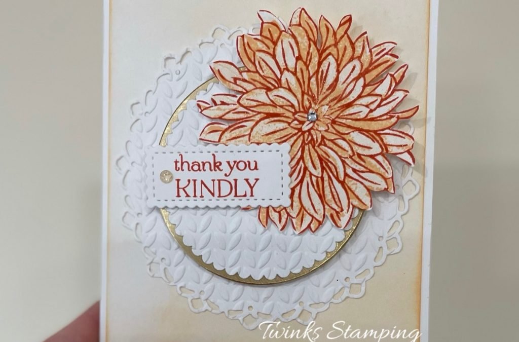 Quick tutorial using the Delicate Dahlias FREE stamp set