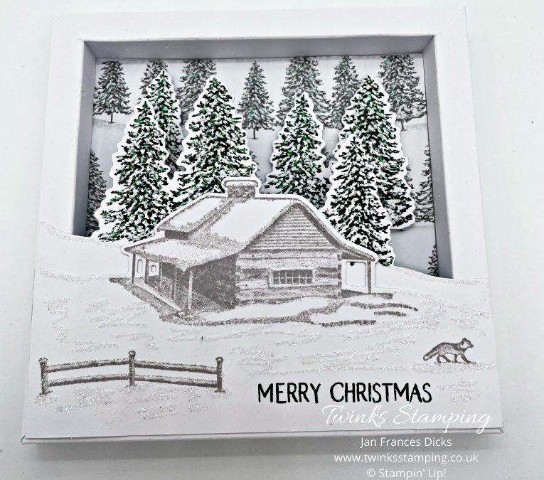 How to make a box frame Christmas card