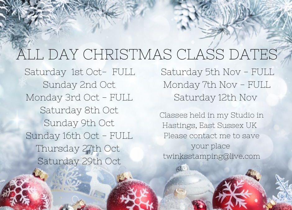 CHRISTMAS ALL DAY CLASSES