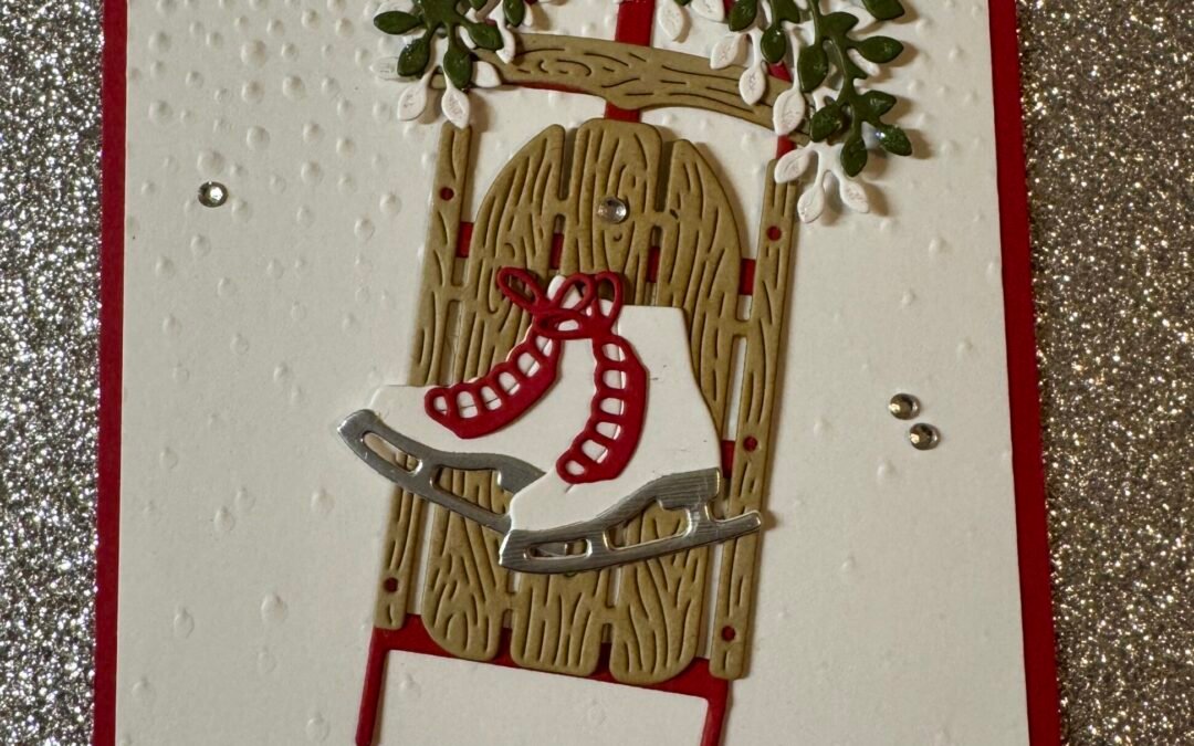 CHRISTMAS CARD USING SOPHISTICATED SLED